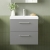 Nuie Arno Wall Hung 2-Drawer Vanity Unit with Basin-3 600mm Wide - Satin Grey