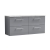 Nuie Arno Wall Hung 4-Drawer Vanity Unit with Bellato Grey Worktop 1200mm Wide - Satin Grey | Thumbnail Image
