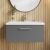 Nuie Arno Wall Hung 1-Drawer Vanity Unit with Basin-1 800mm Wide - Satin Grey