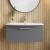 Nuie Arno Wall Hung 1-Drawer Vanity Unit with Basin-4 800mm Wide - Satin Grey