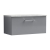 Nuie Arno Wall Hung 1-Drawer Vanity Unit with Bellato Grey Worktop 800mm Wide - Satin Grey