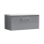 Nuie Arno Wall Hung 1-Drawer Vanity Unit with Sparkling White Worktop 800mm Wide - Satin Grey