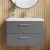 Nuie Arno Wall Hung 2-Drawer Vanity Unit with Basin-1 800mm Wide - Satin Grey