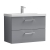 Nuie Arno Wall Hung 2-Drawer Vanity Unit with Basin-3 800mm Wide - Satin Grey