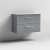 Arno 800mm 2-Drawer Wall Hung Vanity Unit with Countertop