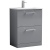 Nuie Arno Floor Standing 2-Drawer Vanity Unit with Basin-2 600mm Wide - Satin Grey