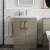 Arno Woodgrain 500mm 2-Door Floor Standing Vanity Unit | Thumbnail Image