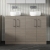 Arno Woodgrain Twin 1200mm 4-Door Floor Standing Countertop Vanity Unit