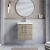 Nuie Arno Wall Hung 2-Door Vanity Unit with Basin-3 500mm Wide - Solace Oak Woodgrain