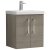 Nuie Arno Wall Hung 2-Door Vanity Unit with Basin-3 500mm Wide - Solace Oak Woodgrain
