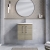 Nuie Arno Wall Hung 2-Door Vanity Unit with Basin-4 500mm Wide - Solace Oak Woodgrain