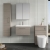 Nuie Arno Wall Hung 1-Drawer Vanity Unit with Basin-1 600mm Wide - Solace Oak Woodgrain