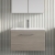 Arno Woodgrain 600mm 1-Drawer Wall Hung Vanity Unit