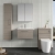 Nuie Arno Wall Hung 1-Drawer Vanity Unit with Basin-2 600mm Wide - Solace Oak Woodgrain