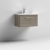 Nuie Arno Wall Hung 1-Drawer Vanity Unit with Basin-4 600mm Wide - Solace Oak Woodgrain | Thumbnail Image