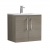 Nuie Arno Wall Hung 2-Door Vanity Unit with Basin-4 600mm Wide - Solace Oak Woodgrain