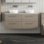Nuie Arno Wall Hung 4-Drawer Vanity Unit with Bellato Grey Worktop 1200mm Wide - Solace Oak | Thumbnail Image