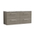 Nuie Arno Wall Hung 4-Drawer Vanity Unit with Carrera Marble Worktop 1200mm Wide - Solace Oak | Thumbnail Image