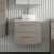 Nuie Arno Wall Hung 2-Drawer Vanity Unit with Sparkling White Worktop 600mm Wide - Solace Oak Woodgrain
