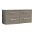 Arno Woodgrain Twin 1200mm 4-Drawer Wall Hung Vanity Unit with Countertop