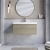 Nuie Arno Wall Hung 1-Drawer Vanity Unit with Basin-3 800mm Wide - Solace Oak Woodgrain | Thumbnail Image