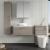 Nuie Arno Wall Hung 1-Drawer Vanity Unit with Carrera Marble Worktop 800mm Wide - Solace Oak Woodgrain | Thumbnail Image