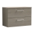 Arno Woodgrain 800mm 2-Drawer Wall Hung Vanity Unit with Countertop