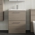 Nuie Arno Floor Standing 2-Drawer Vanity Unit with Basin-2 600mm Wide - Solace Oak Woodgrain
