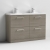 Arno Twin Woodgrain 1200mm 4-Drawer Floor Standing Vanity Unit