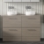 Arno Woodgrain Twin 1200mm 4-Drawer Floor Standing Vanity Unit with Countertop