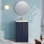 Nuie Arno Floor Standing 2-Door Vanity Unit with Basin-2 500mm Wide - Midnight Blue | Thumbnail Image