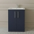 Nuie Arno Floor Standing 2-Door Vanity Unit with Basin 4 600mm Wide - Midnight Blue | Thumbnail Image