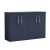 Nuie Arno Floor Standing 4-Door Vanity Unit with Worktop 1200mm Wide - Midnight Blue | Thumbnail Image