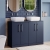 Nuie Arno Floor Standing 4-Door Vanity Unit with Worktop 1200mm Wide - Midnight Blue | Thumbnail Image