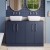 Nuie Arno Floor Standing 4-Door Vanity Unit with Worktop 1200mm Wide - Midnight Blue | Thumbnail Image