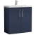 Nuie Arno Floor Standing 2-Door Vanity Unit with Basin 1 800mm Wide - Midnight Blue | Thumbnail Image