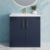Nuie Arno Floor Standing 2-Door Vanity Unit with Basin 1 800mm Wide - Midnight Blue | Thumbnail Image