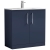 Nuie Arno Floor Standing 2-Door Vanity Unit with Basin-2 800mm Wide - Midnight Blue | Thumbnail Image