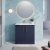 Nuie Arno Floor Standing 2-Door Vanity Unit with Basin-2 800mm Wide - Midnight Blue | Thumbnail Image
