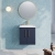 Nuie Arno Wall Hung 2-Door Vanity Unit with Basin-1 500mm Wide - Midnight Blue | Thumbnail Image