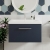 Nuie Arno Wall Hung 1-Drawer Vanity Unit with Basin-1 600mm Wide - Midnight Blue | Thumbnail Image