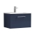 Nuie Arno Wall Hung 1-Drawer Vanity Unit with Basin-2 600mm Wide - Midnight Blue | Thumbnail Image