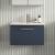 Nuie Arno Wall Hung 1-Drawer Vanity Unit with Basin-4 600mm Wide - Midnight Blue | Thumbnail Image