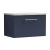 Nuie Arno Wall Hung 1-Drawer Vanity Unit with Bellato Grey Worktop 600mm Wide - Midnight Blue | Thumbnail Image