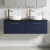Nuie Arno Wall Hung 2-Drawer Vanity Unit with Sparkling Black Worktop 1200mm Wide - Midnight Blue | Thumbnail Image