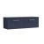Nuie Arno Wall Hung 2-Drawer Vanity Unit with Worktop 1200mm Wide - Midnight Blue | Thumbnail Image