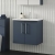 Nuie Arno Wall Hung 2-Door Vanity Unit with Basin-4 600mm Wide - Midnight Blue | Thumbnail Image