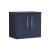 Nuie Arno Wall Hung 2-Door Vanity Unit with Worktop 600mm Wide - Midnight Blue | Thumbnail Image