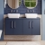 Nuie Arno Wall Hung 4-Door Vanity Unit with Worktop 1200mm Wide - Midnight Blue | Thumbnail Image