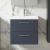 Nuie Arno Wall Hung 2-Drawer Vanity Unit with Basin-3 600mm Wide - Midnight Blue | Thumbnail Image